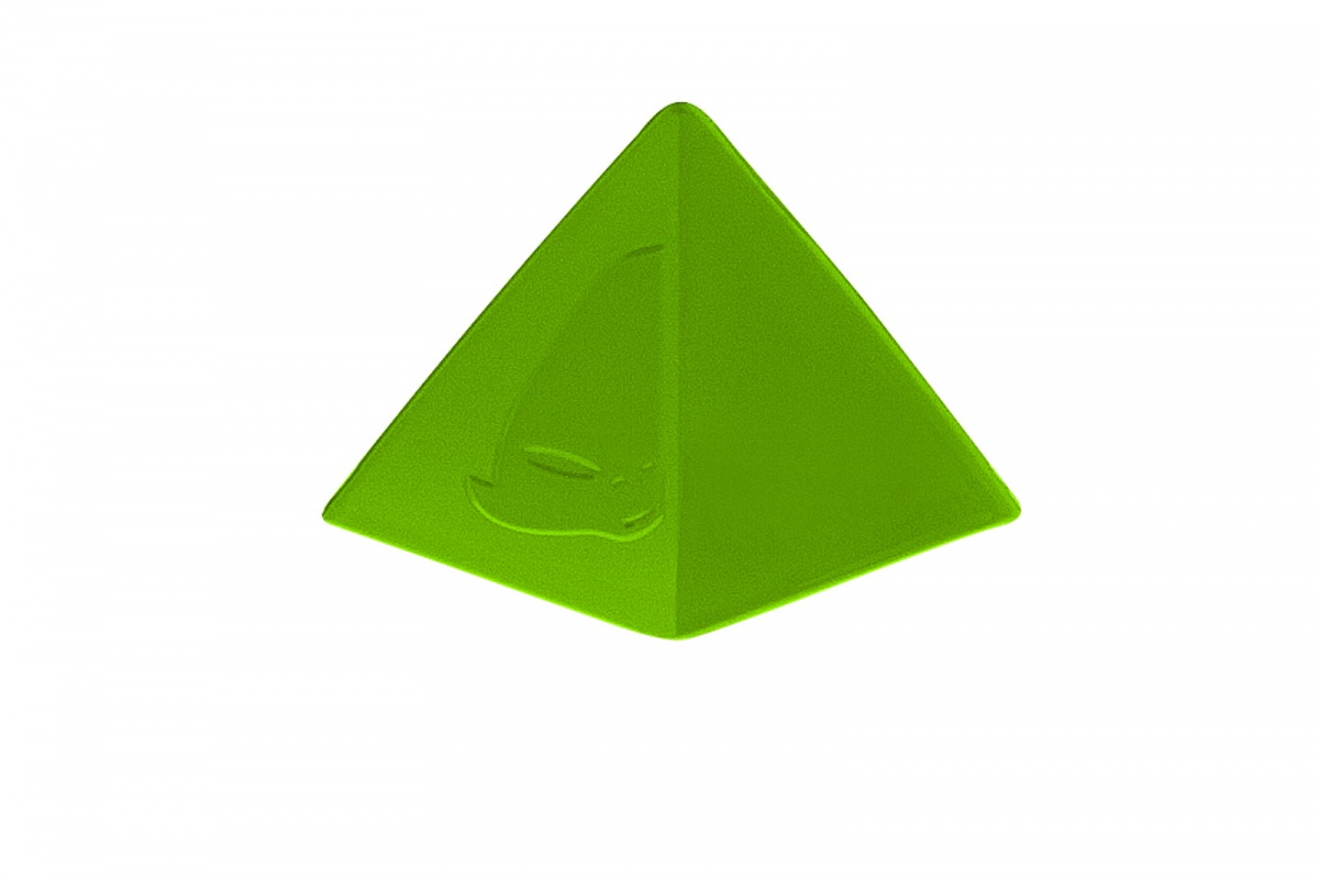 Triangle for motocross Interceptor helmet visor green - Helmet spare parts - HR036-A - UFO Plast