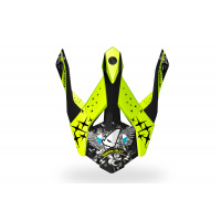 Visor for motocross Intrepid helmet black and neon yellow - Helmet spare parts - HR139 - UFO Plast