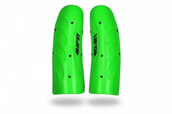 Ski and snowboard Slalom knee shin guard long version neon green - Snow - SK09184-A - Ufo Plast