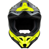 Motocross helmet Diamond grey and neon yellow - Home - he055 - Ufo Plast