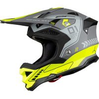 Motocross helmet Diamond grey and neon yellow - Home - he055 - Ufo Plast