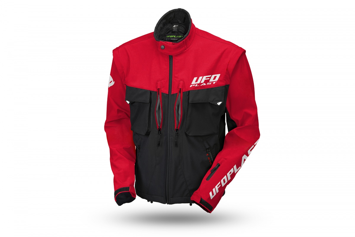 Taiga enduro jacket with protections included red - Jackets - JA13002-KB - Ufo Plast