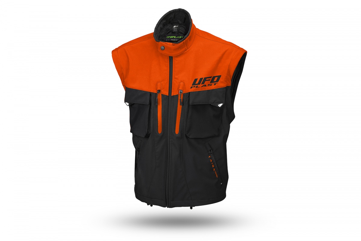 Taiga enduro jacket with protections included neon orange - Jackets - JA13002-KF - UFO Plast