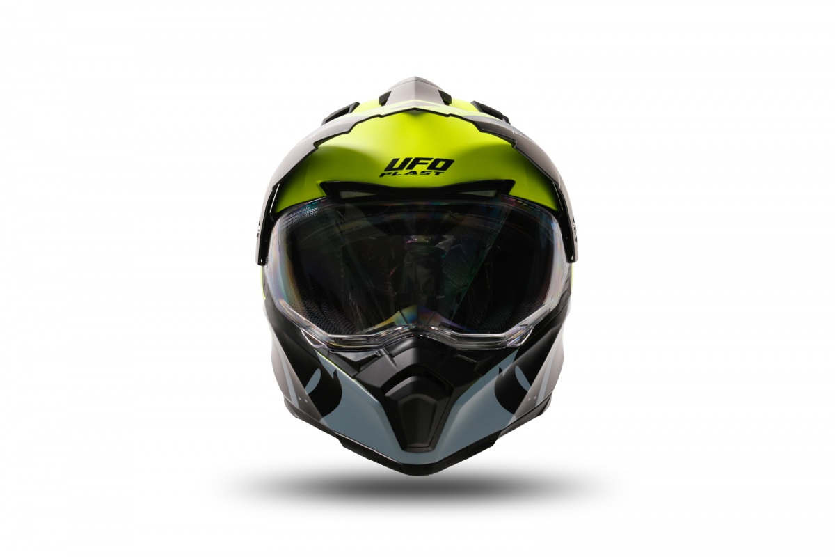 Motocross Aries helmet black and neon yellow - Helmets - HE13500-DK - Ufo Plast