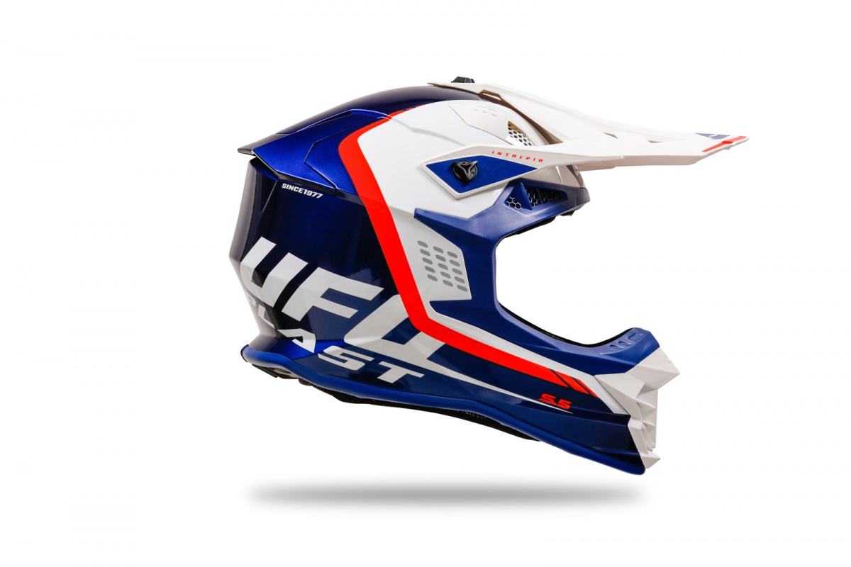 Motocross Intrepid helmet blue and white - Helmets - HE13400-CW - Ufo Plast