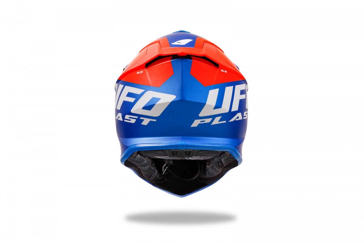 Motocross Intrepid helmet blue and orange - Helmets - HE13400-CF - Ufo Plast