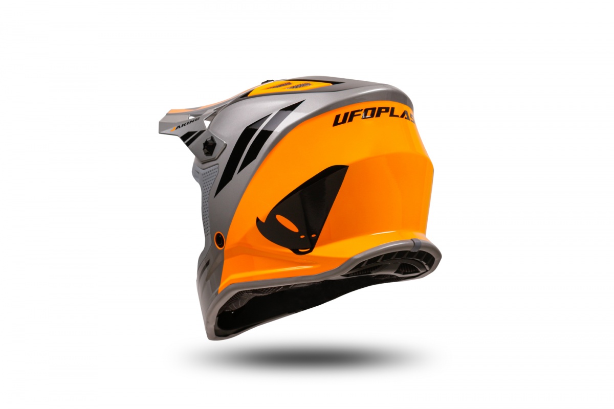 motocross Korey helmet for kids grey and orange - Helmets - HE13600-EF - Ufo Plast