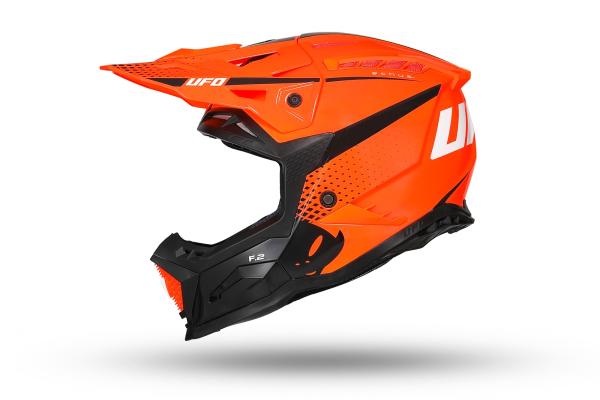 Motocross Echus helmet orange and black - Helmets - HE13100-FK - Ufo Plast