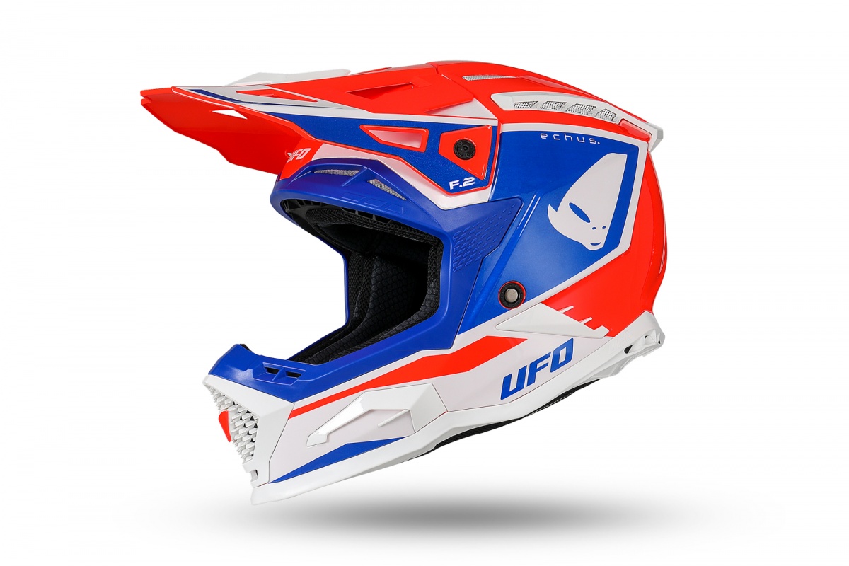 Motocross Echus helmet red blue and white - Helmets - HE13100-BC - Ufo Plast