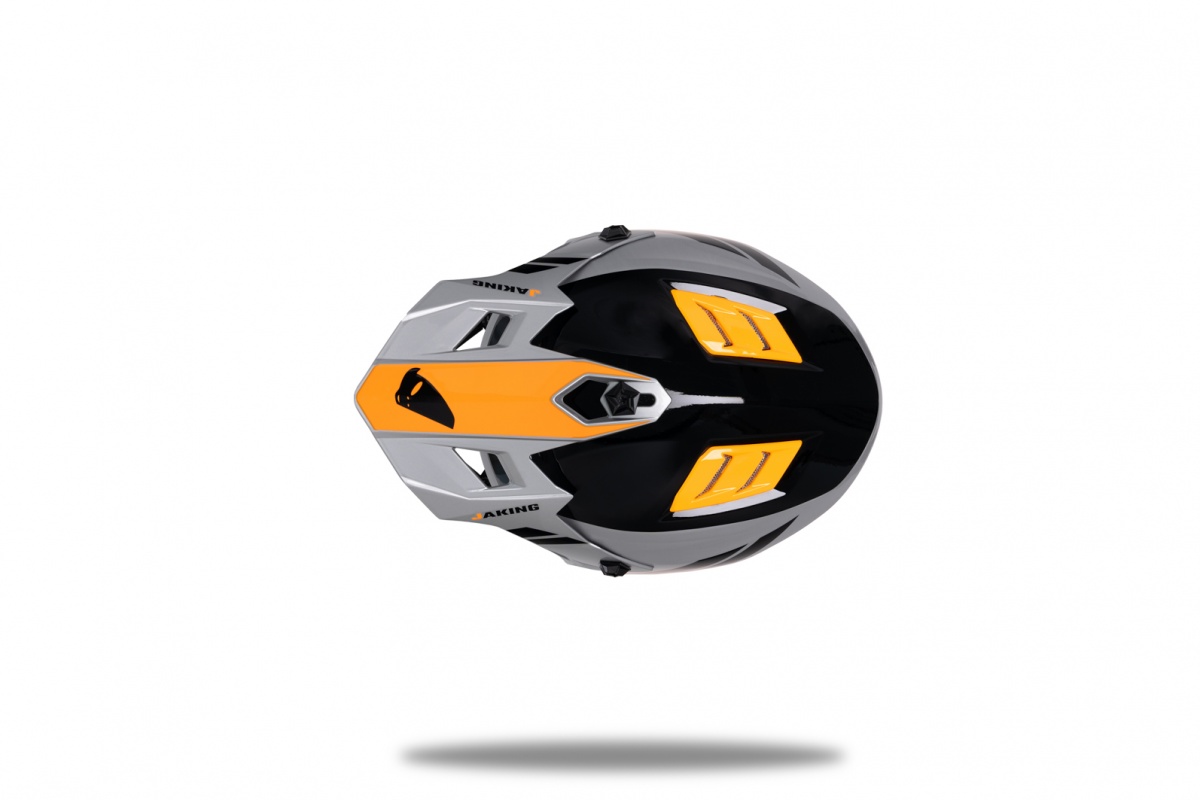 motocross Korey helmet for kids grey and orange - Helmets - HE13600-EF - UFO Plast